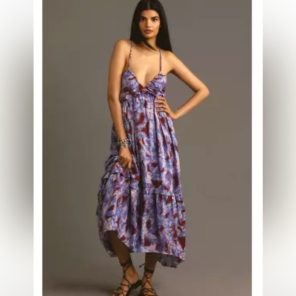 Anthropologie Dresses & Skirts - Anthropologie Purple Maxi Dress FLAW